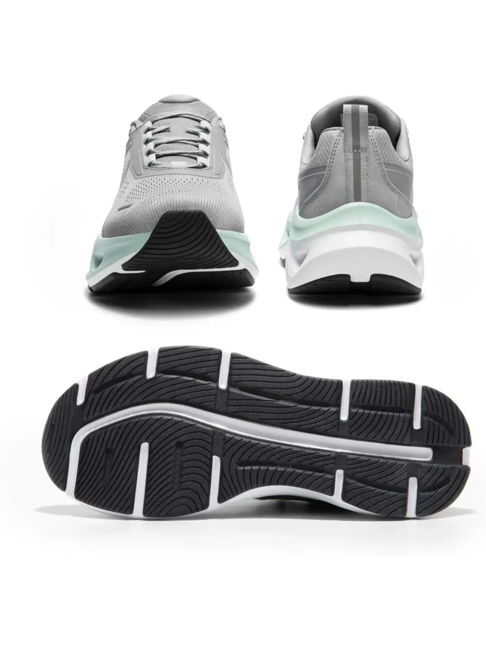 Men's Grey Comfortable Shoes MovePropel Athletic Breathable Tennis Sneakers